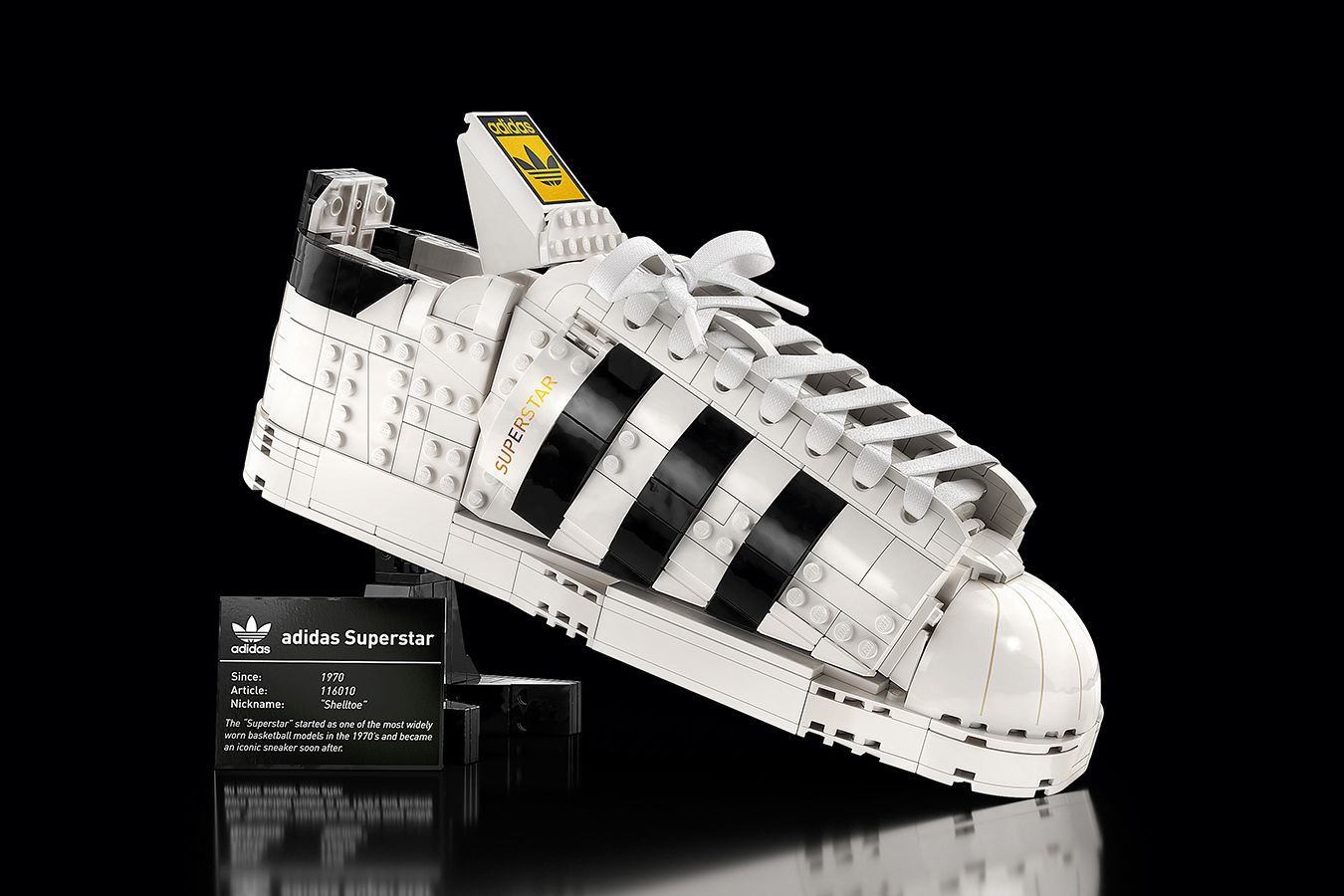 Lego has created an Adidas sneaker, complete with laces and a shoebox CNN