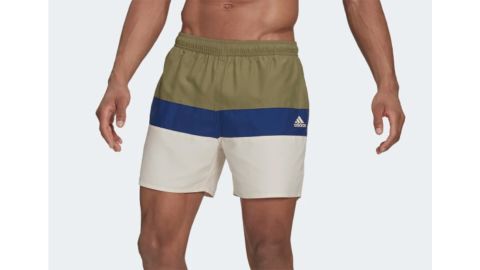 Adidas Short-Length Colorblock Swim Shorts