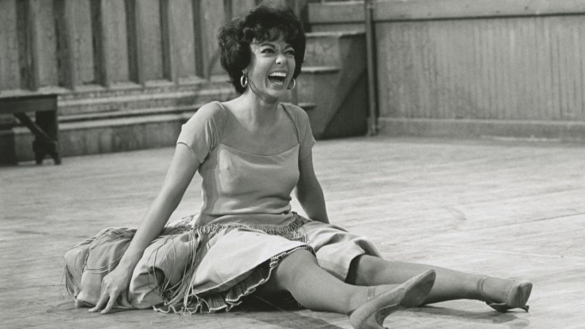 Rita Moreno on the set of 'West Side Story,' as shown in the documentary 'Rita Moreno: Just a Girl Who Decided to Go For It' (Courtesy of MGM Media Licensing)