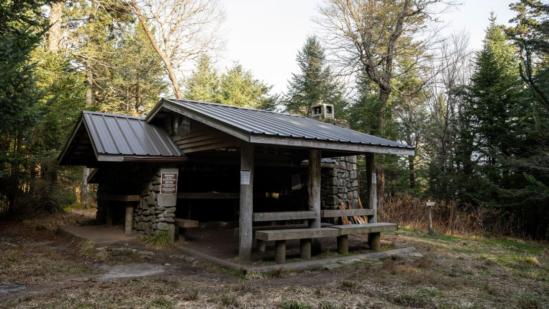 Shelters -- like this one along the Sugarland Mountain Trail near the Appalachian Trail in Tennessee -- are a good option if you don't want to carry a tent. 