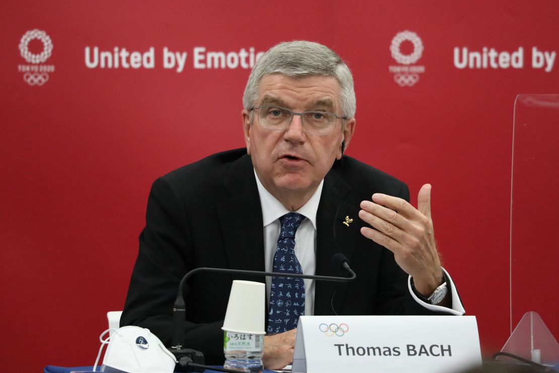 IOC President Thomas Bach speaks during a press conference in Tokyo on November 16, 2020. Within the last few months, the United for Navid Campaign has been writing to Bach, calling for immediate action to be taken against the NOC of Iran. 