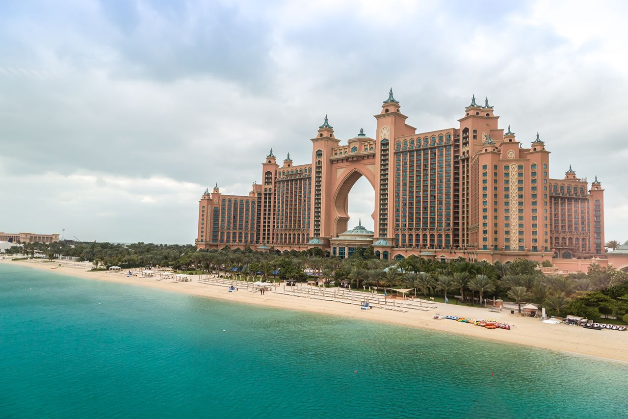 The Atlantis resort was the first to be built on the Palm, and opened in September 2008.
