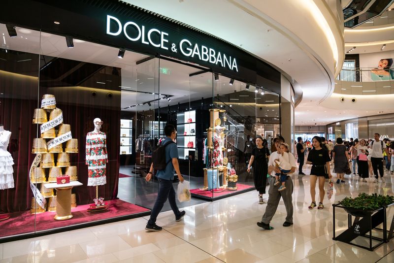 Dolce & Gabbana open-work jacquard logo cardigan - Black