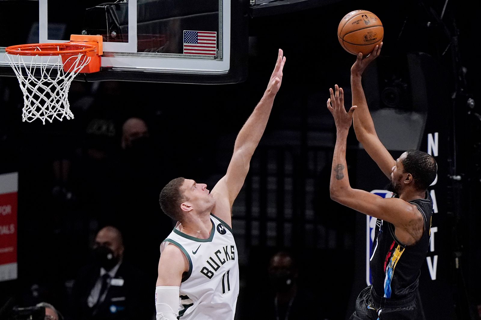 Kevin Durant hits 29 as Brooklyn Nets down Milwaukee Bucks in NBA series  opener