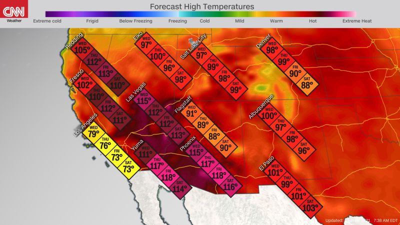 Heat Wave In West, Made Worse By Climate Change, Continues Through The ...