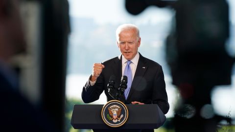 President Joe Biden speaks during a news conference after meeting with Russian President Vladimir Putin, Wednesday, June 16, 2021, in Geneva, Switzerland. 