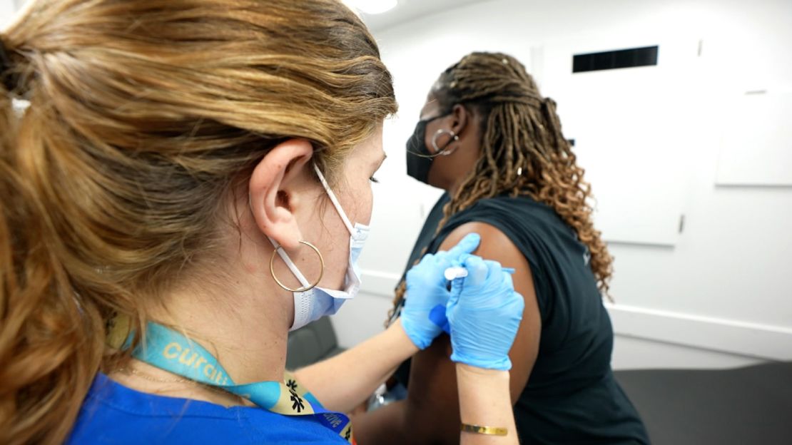 Margelet Hamilton, a math professor at Tallahassee Community College, sings in the church choir and decided to get vaccinated during revival week.