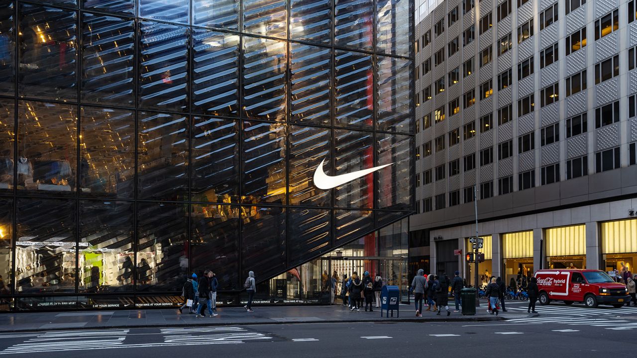 A Nike retail store in New York City is pictured in this undated photo.