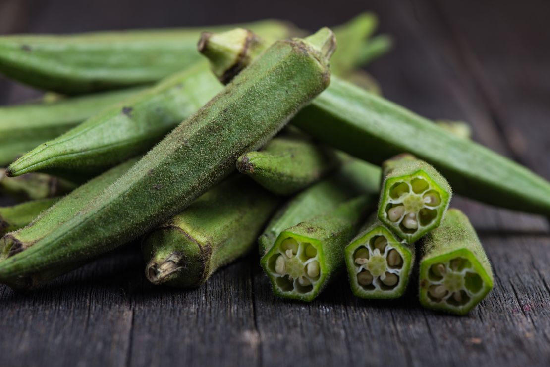 One cup of okra gives you 3 grams of fiber. 