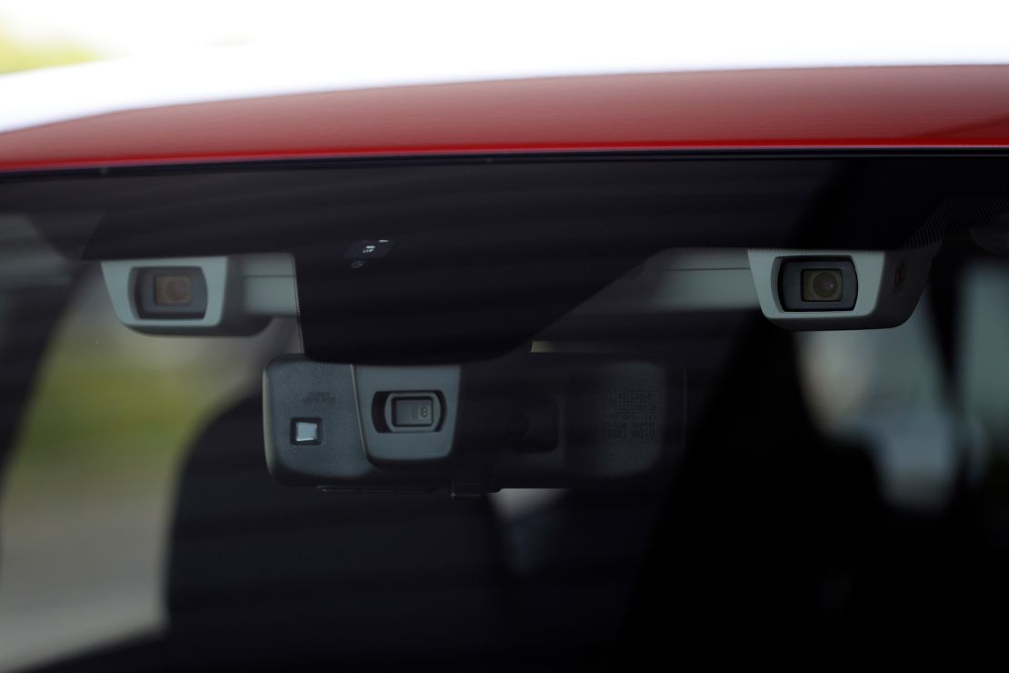 Subaru's EyeSight system relies on two forward-facing cameras.