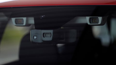 Subaru's EyeSight system relies on two forward-facing cameras.