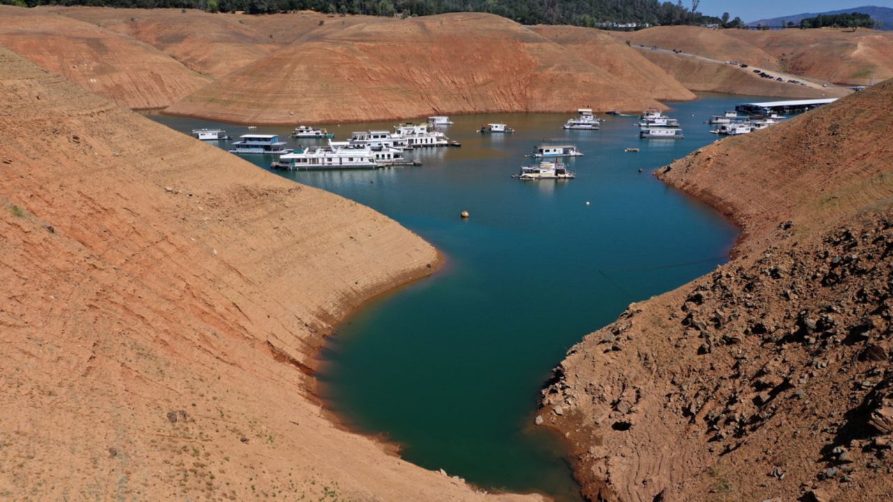 The water in Lake Oroville — the state's second largest reservoir — has dropped precipitously this summer.