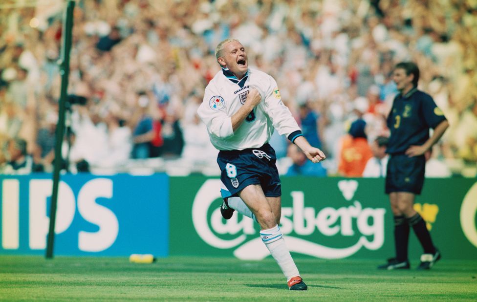 Gascoigne's goal is one of the most famous moments in the England and Scotland rivalry. 