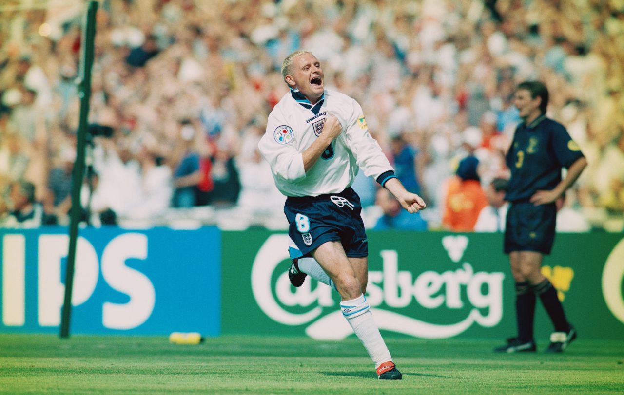 Gascoigne's goal is one of the most famous moments in the England and Scotland rivalry. 
