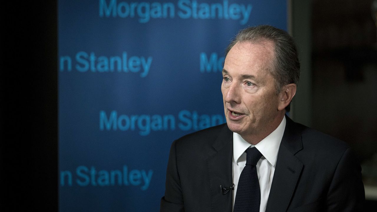 James Gorman, chairman and chief executive officer of Morgan Stanley, speaks during a Bloomberg Television interview in Beijing, China, on Thursday, May 30, 2019.