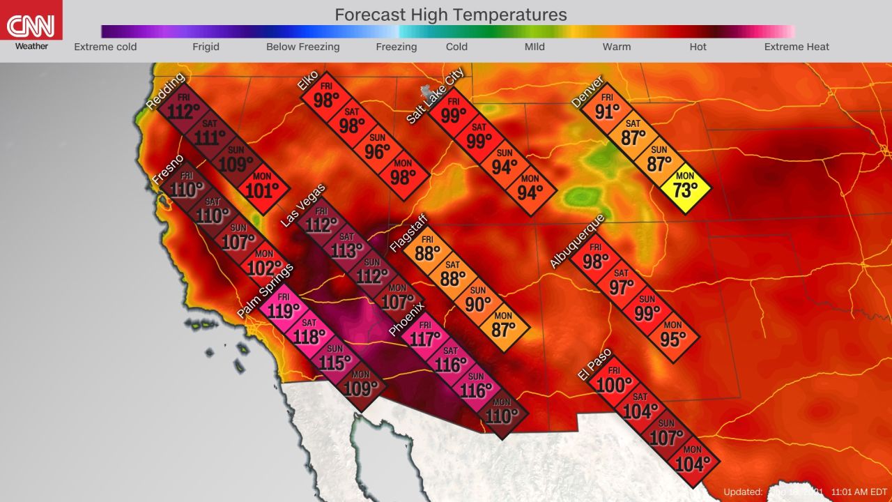 weather forecast record heat southwest 061821