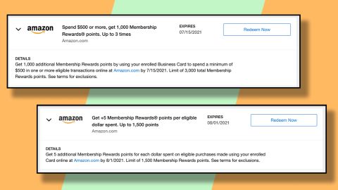 If you have Amex Offers for Amazon purchases like these, make sure you add them to the Amex card you want to use during Prime Day.