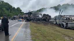 Ten people died in a multi-vehicle crash in Butler County, Alabama on Saturday.
