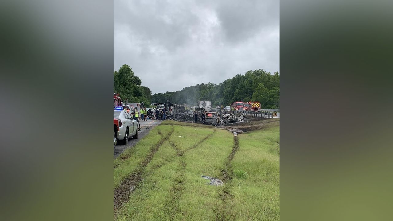 Ten people died in the multi-vehicle crash in Butler County, Alabama on Saturday.
