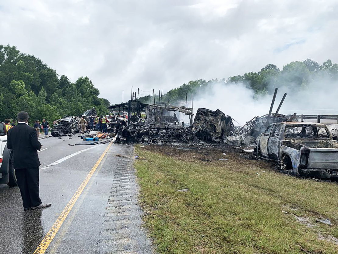 A crash took the lives of one adult and 9 children in Alabama Saturday.