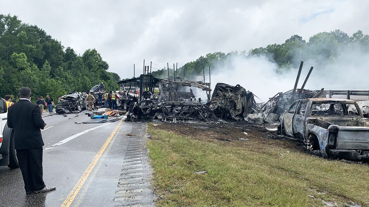 A crash took the lives of one adult and 9 children in Alabama Saturday.