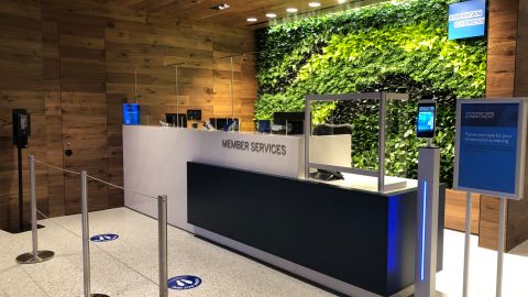 If you've previously visited other Amex Centurion Lounges, you'll recognize the familiar Member Services desk.