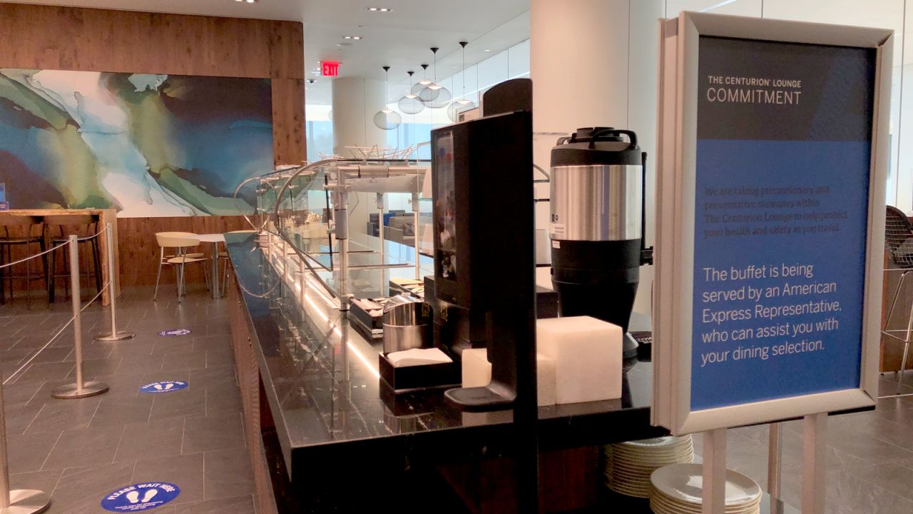 Once all pandemic restrictions are lifted, both sides of the buffet will be accessible.