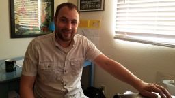 Dennis Meyer, a freelance television producer in Los Angeles, shown at his work-from-home setup.