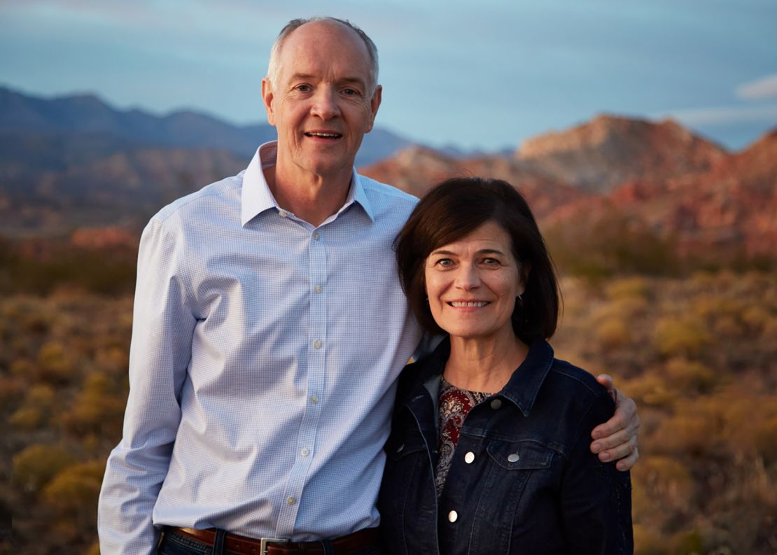 A recent picture of Brad Johnson and his wife Rosie.