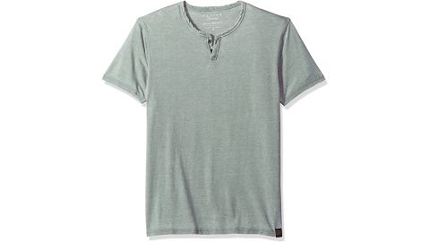 Lucky Brand Venice Burnout Notch Neck Tee Shirt