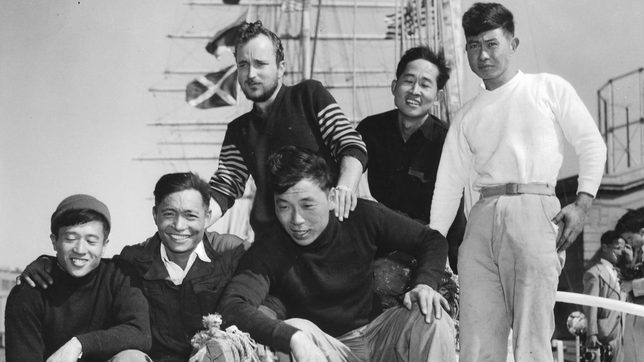 The Free China's six-man crew.