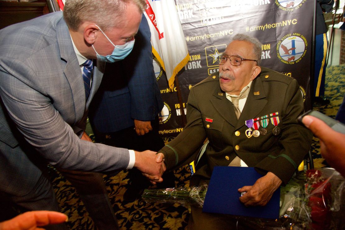 Fletcher was recognized in a ceremony in Fort Hamilton, Brooklyn, on June 18.