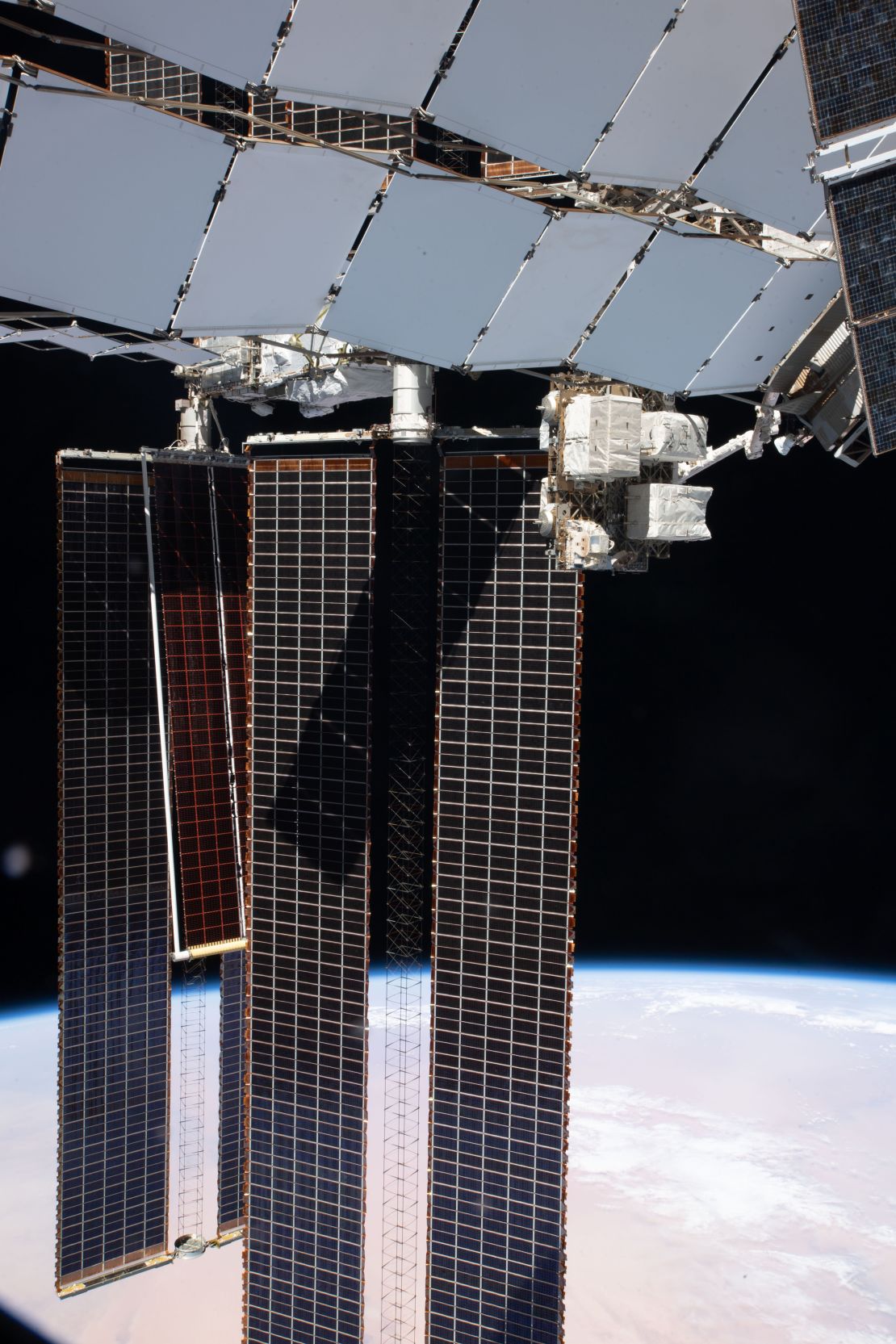 The astronauts installed one new ISS Roll-Out Solar Array on June 20.