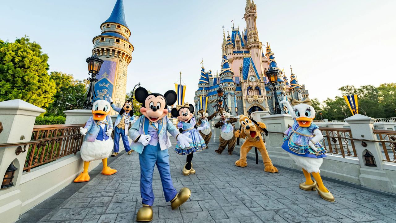 Beginning Oct. 1, 2021, Mickey Mouse and Minnie Mouse will host "The World's Most Magical Celebration" honoring the 50th anniversary of Walt Disney World Resort in Lake Buena Vista, Fla. 