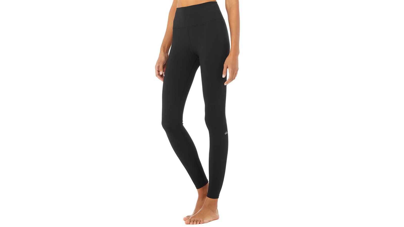 Alo Yoga Airbrush BLACK GLOSSY Leggings XS Better for a night out than the  gym