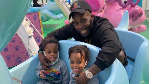Milton Grant and his twin boys.