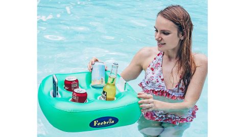 Feebria inflatable floating drink stand