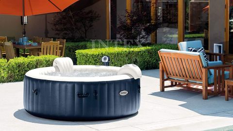 Intex PureSpa 6 Person 290 Gallon Outdoor Bubble Hot Tub