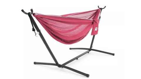 Vivere Mesh Double Hammock and Stand