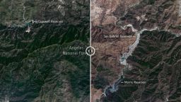 01 california water reservoirs before after