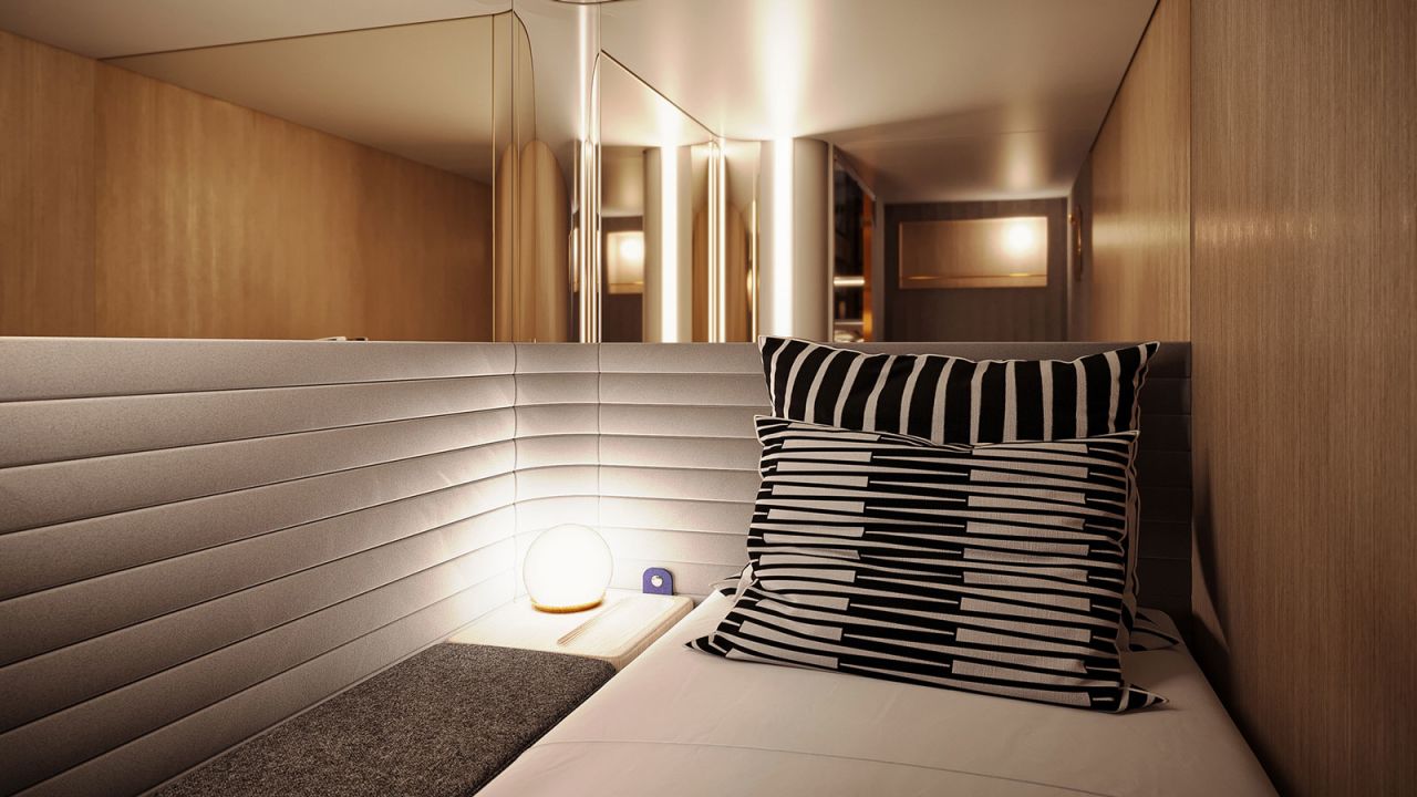 A rendering of a room on board Midnight Trains, a new start up that hopes to reinvent the overnight train experience.