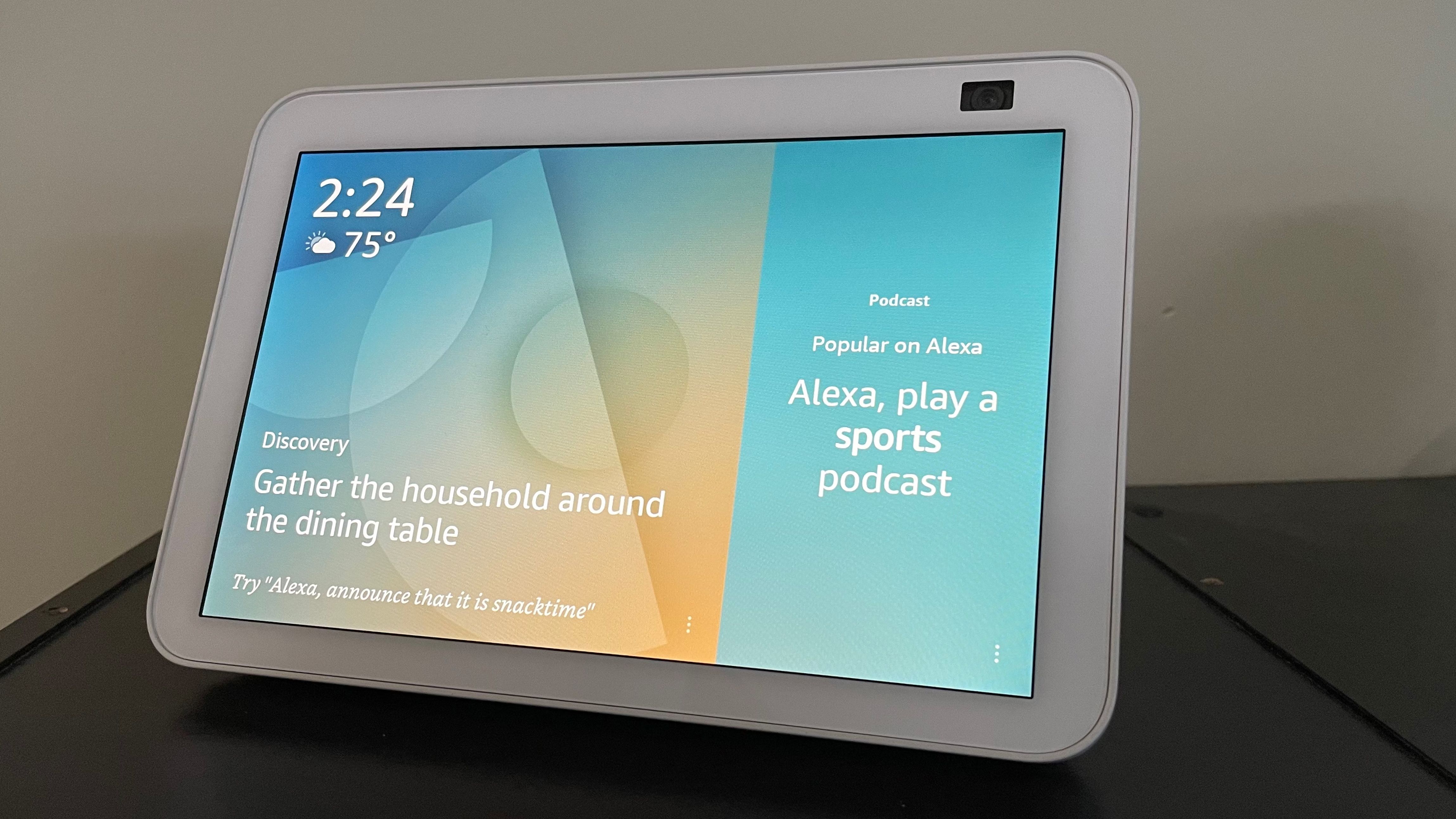 Echo Show 8 (2nd Gen) - White in the Smart Speakers & Displays  department at