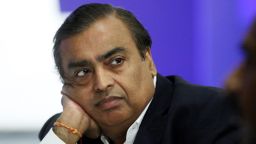 Managing Director of Reliance Industries Mukesh Ambani during the launch of the Centre for the Fourth Industrial Revolution in India in New Delhi on October 11, 2018.