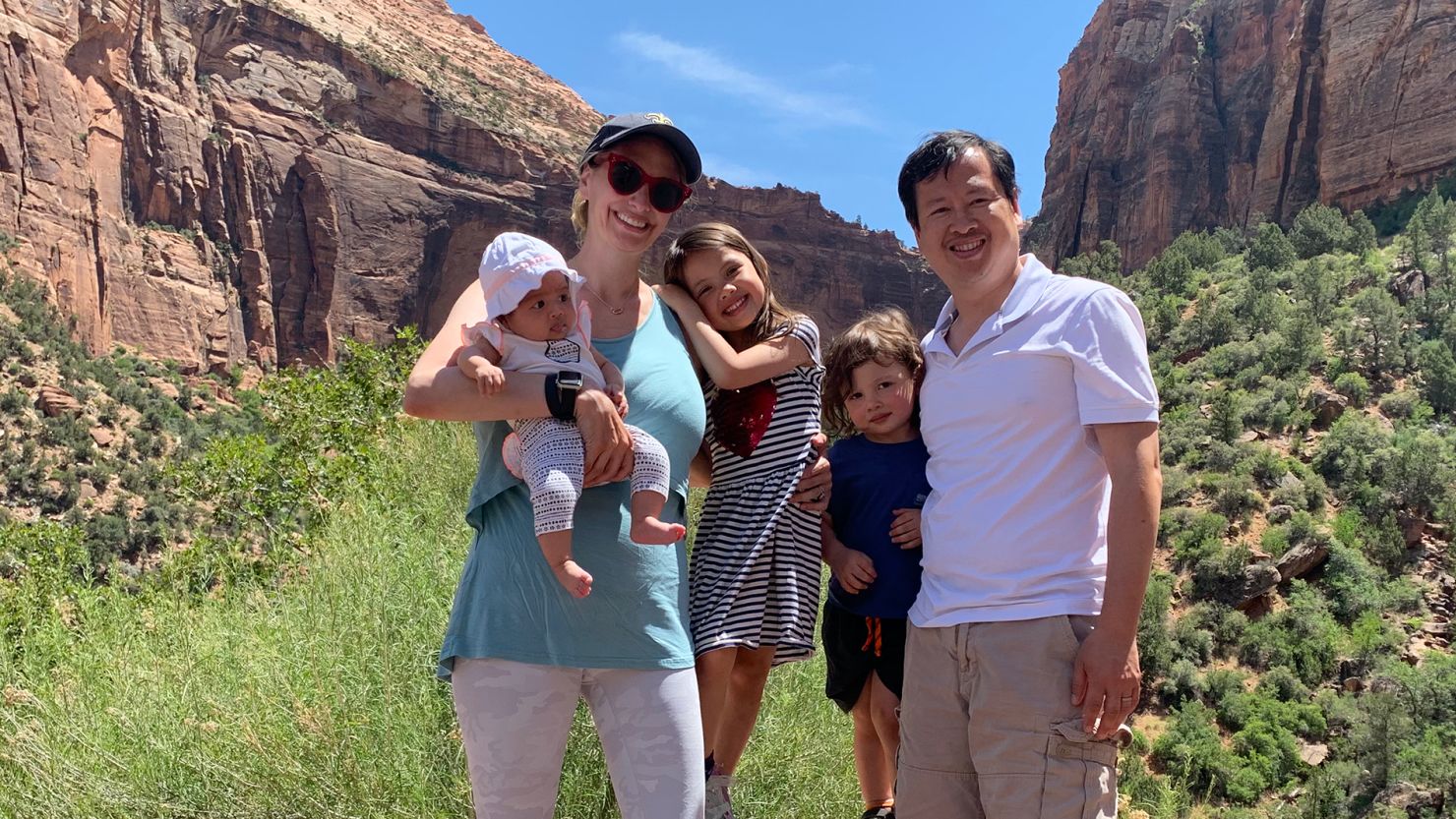 Dr. Erin Biro and Dr. CJ Bui volunteered all three of their children -- Sloane, 14 months; Ellie, 6; and Christian, 3; for Pfizer's pediatric Covid-19 vaccine trial.