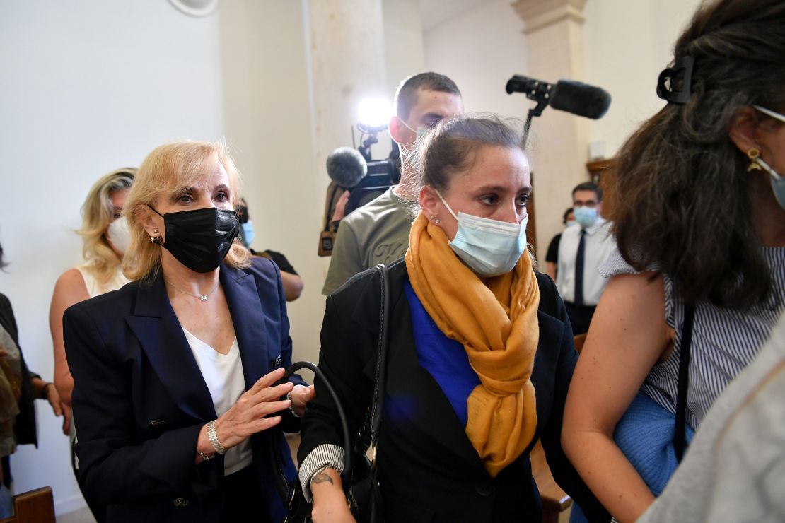 Valerie Bacot is pictured at the courthouse in Chalon-sur-Saône, France, on June 21.