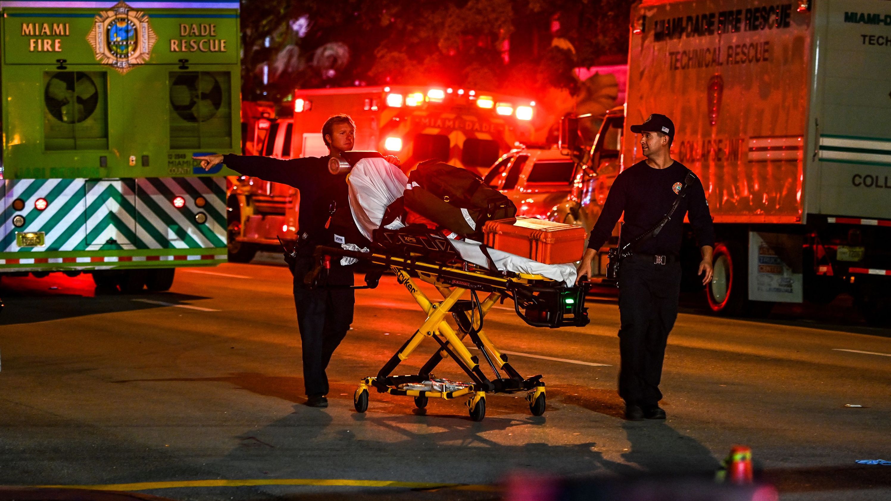 More than 80 rescue units responded to the scene, Miami-Dade Fire Rescue said.