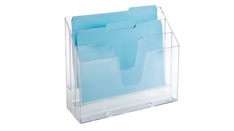 Clear 3-Section Vertical File