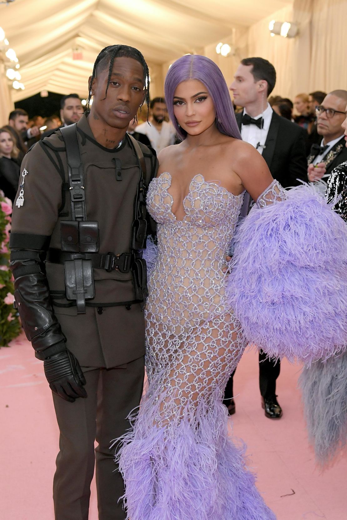 Travis Scott and Kylie Jenner at The 2019 Met Gala in New York.