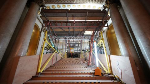The Grand Staircase is almost unrecognizable.
