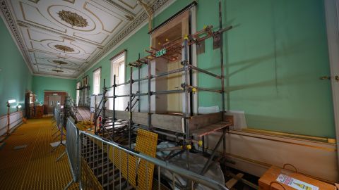 To accommodate the essential renovations, around 3,000 pieces from the Royal Collection had to be decanted from the East Wing for protection.